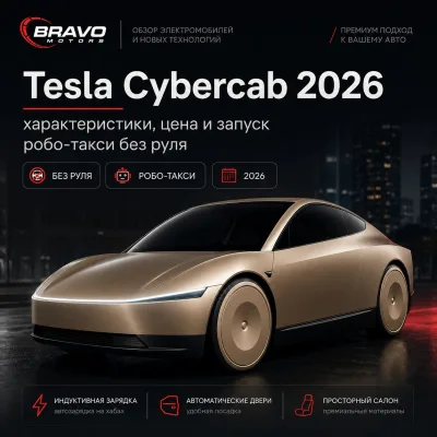 Tesla Cybercab выходит на дороги: первый серийный автомобиль без руля и педалей